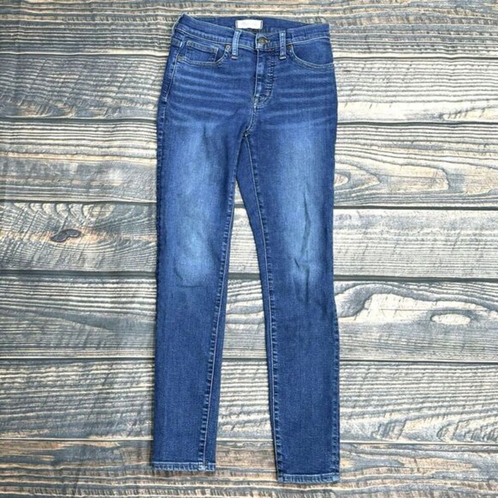 Madewell Women's Jeans 9" Mid Rise Skinny Medium Wash‎ Size 26 Slim Denim EUC